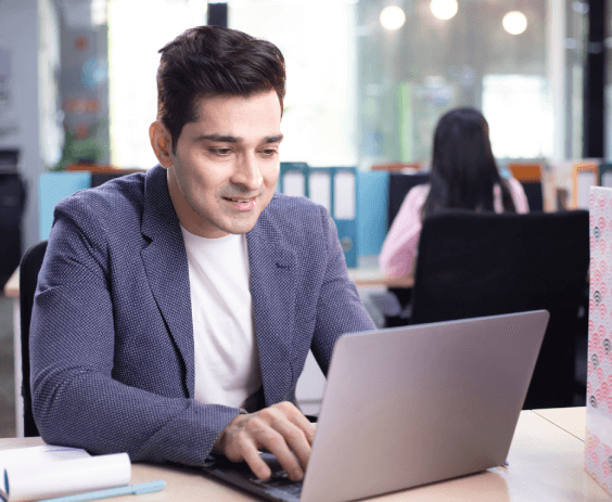 A typist working on a client's document for accurate and efficient typing service in Indianapolis, offering quick turnaround.