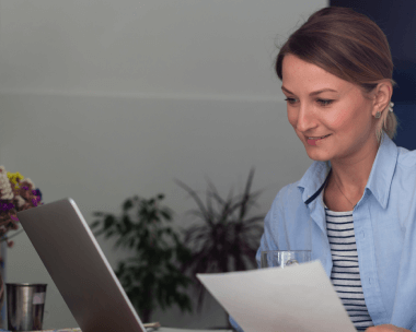 Client utilizing the cost effective benefits of Portuguese document typing services, offering high value for money.