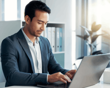 Expert typist working on Hebrew typing services to deliver the best results with high accuracy and reliability.