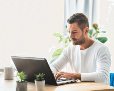 A satisfied customer using the best online Portuguese typing services, featuring efficient and accurate typists.