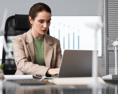 Typist empowering communication with professional Polish typing services, enhancing business efficiency in the US.