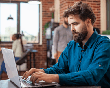 Client in the U.S. benefiting from Romanian Typing Services that support communication for medical and educational needs.