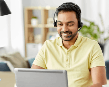 Customer using dedicated Typing Services in Bridgeport as a skilled typist processes their documents with high accuracy.