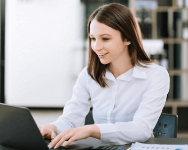 Typist handling high volume document typing services in Milwaukee, providing flawless and efficient solutions for businesses.