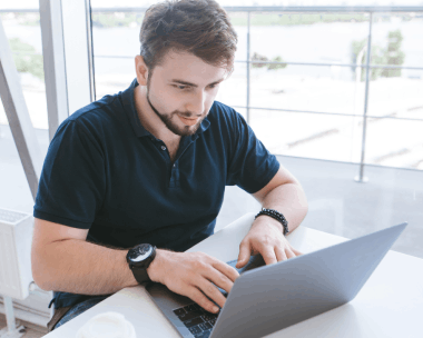 Client utilizing typing services in Kansas City, with flexible pricing, fast delivery and support for various file formats.