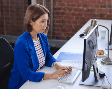 Client utilizing legal typing with fast turnaround and ISO certification in Sioux Falls, enjoying 24/7 customer support.