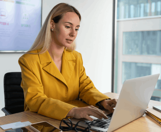 Typist providing French Typing Services to create precise and secure digital copies for customers from scanned files.