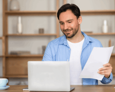 Client utilizing from high quality document typing service in Chicago, with accurate and fast results ready for business use.