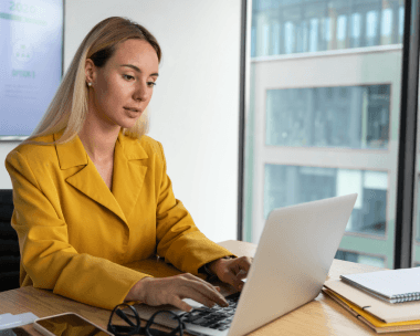 A vetted typist completes accuracy tests for Typing Services, comparing a scanned manuscript page against keyed text.