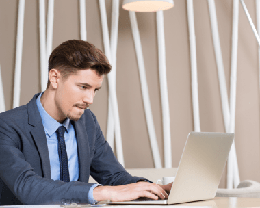 A typist compares handwritten notes to clean text for Outsourcing Typing Services, estimating effort for page-rate pricing.