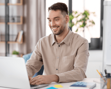 Client benefiting secure and professional typing in Las Vegas, with strict data protection measures and error free results.