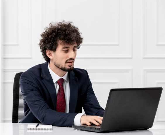 A typist in Fargo working on a document with ISO certified Typing Services Fargo to ensure precision & high quality results.