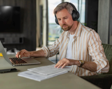 A client uploads scans through a secure online portal as London Typing Services confirms receipt and instructions.