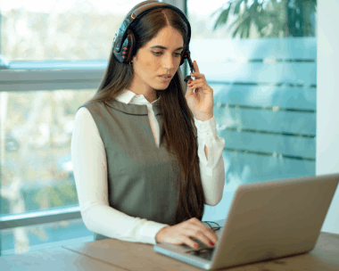 Transcriptionist using Professional Typing Services for precise word to word documentation with quality.